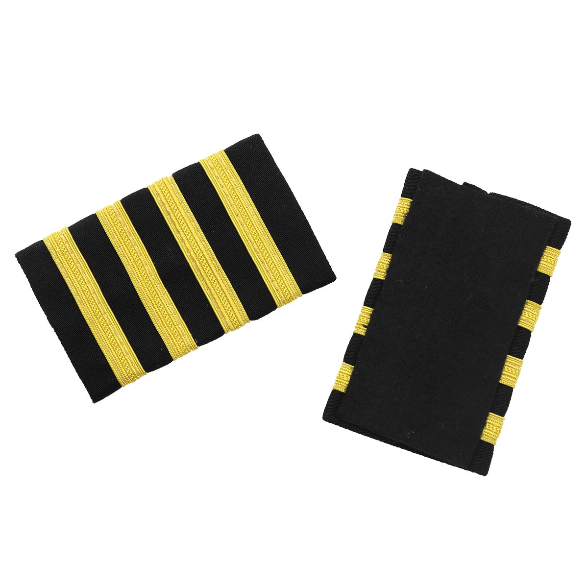 1 Paar Een/Twee/Drie/Vier Bar Polyester Materialen Traditionele Professionele Sailor Uniform Epauletten Met Goud nylon Strepen