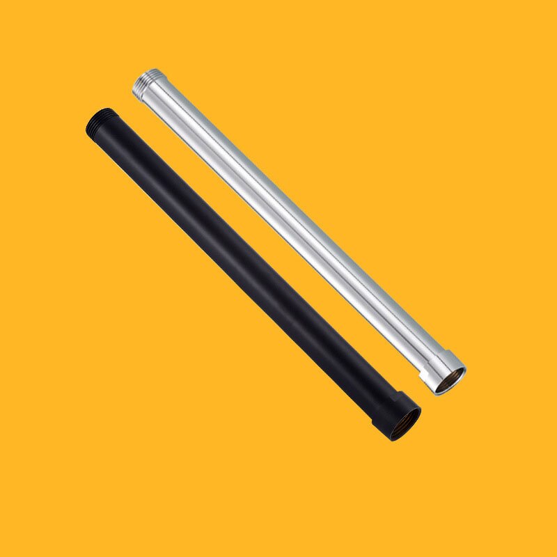 Round Brass Shower Tube Extend Pipe 40CM Square Extension Tube Bar,Heighten pipe sliding bar shower tube lengthen pipe