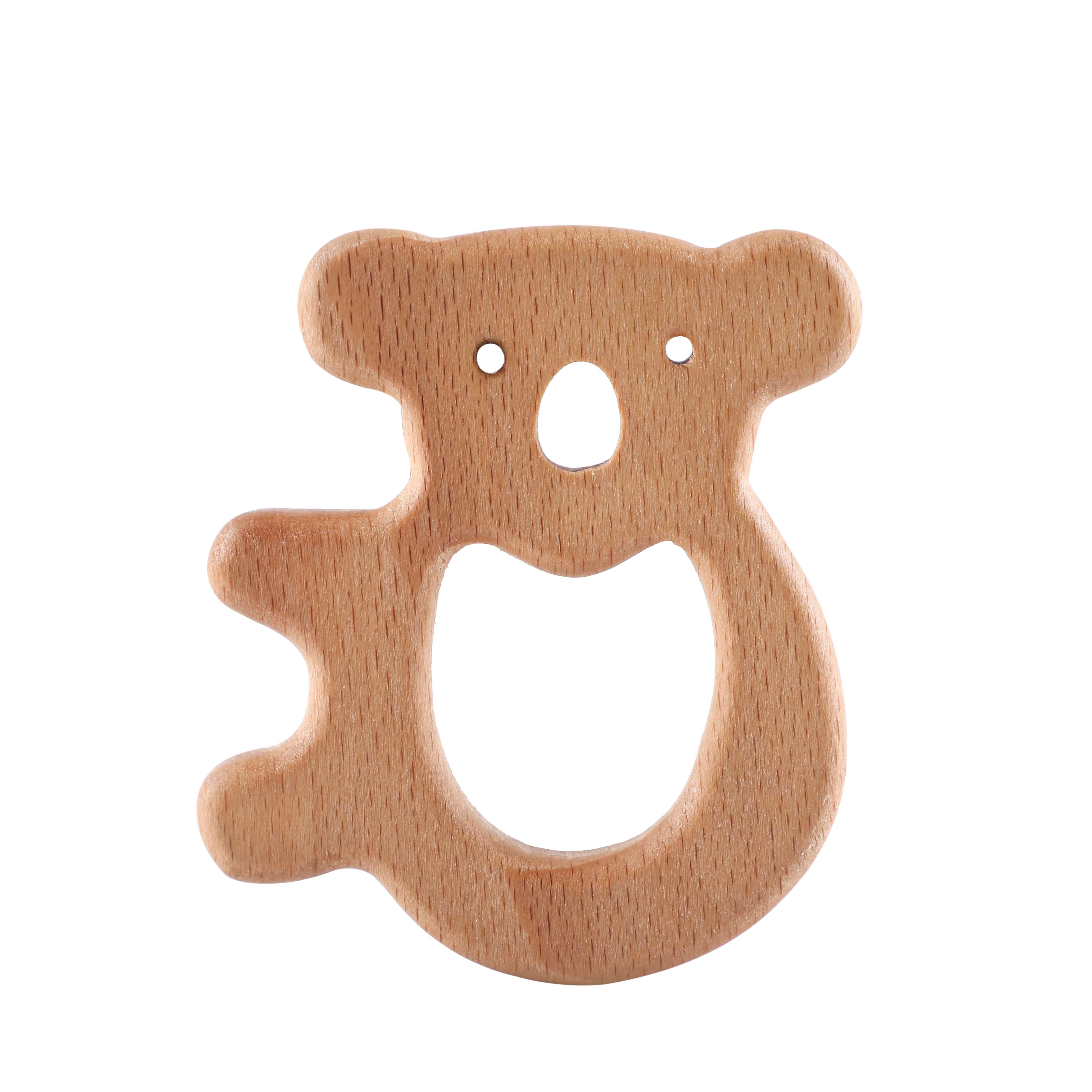 La oss lage 10 stk bøk olivenolje tredyr elefant koala sommerfugl flodhest pinnsvin fugl katt baby bitring bpa gratis leker: F