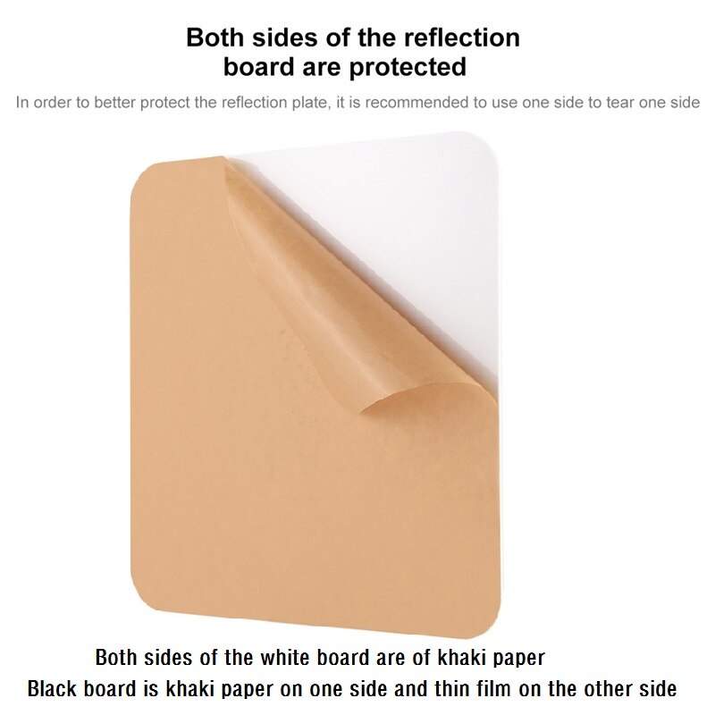 Photography Acrylic Reflective Display Table Background Board For Desktop photography Black White Double Sides 20cm/30cm/40cm