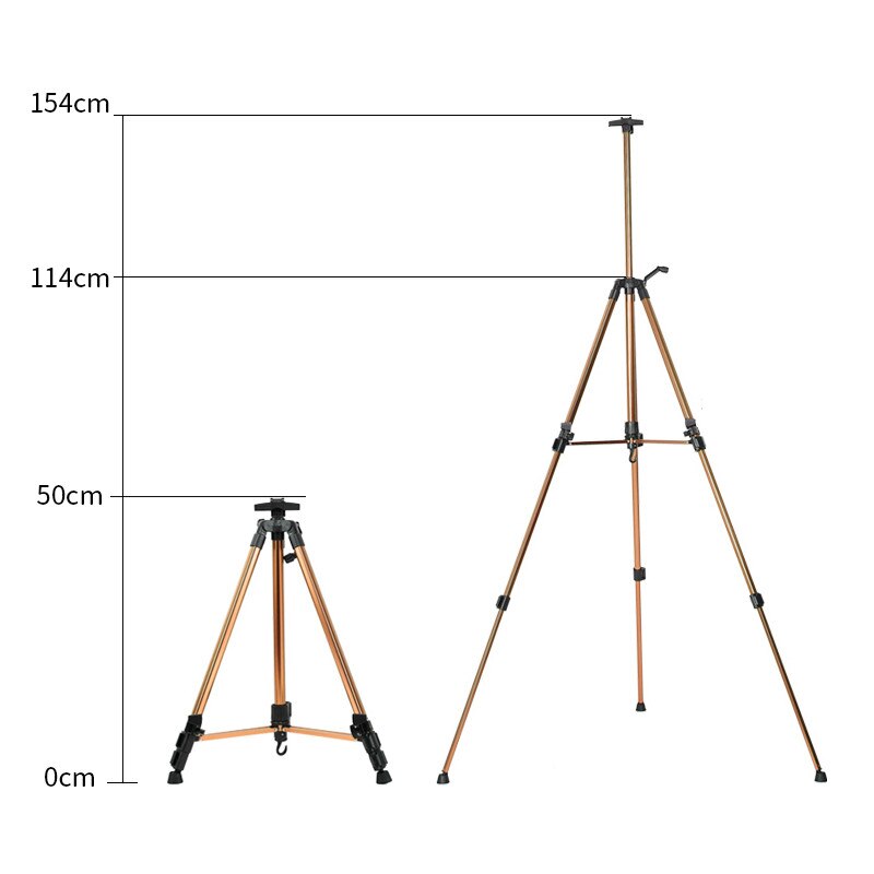 Aluminum Easel Portable Art Painting Shelf Collapsible Telescopic Iron Hand-painted Sketch Oil Painting Multi-function Tripod