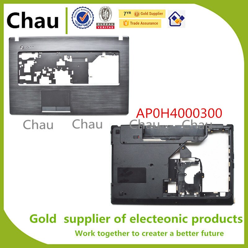 Chau For Lenovo G770 G780 2182 TOP COVER Palmrest Upper Case/ Bottom Case Base Cover AP0O5000A00 AP0H4000300