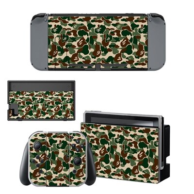 Cool CS Camouflage Sticker Vinyl Skin For Nintendo Switch NS Console Controller Protector Classic Cover Decals: YSNS0109