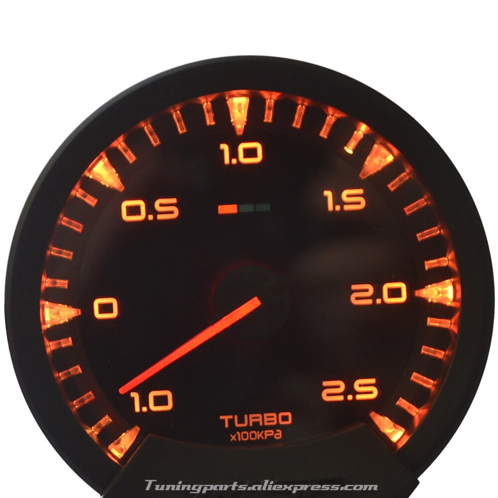 Jauge universelle d'eau à huile | Jauge automatique 7 lumières, température universelle de l'eau, pression à l'huile, Turbo/Boost mètre voiture