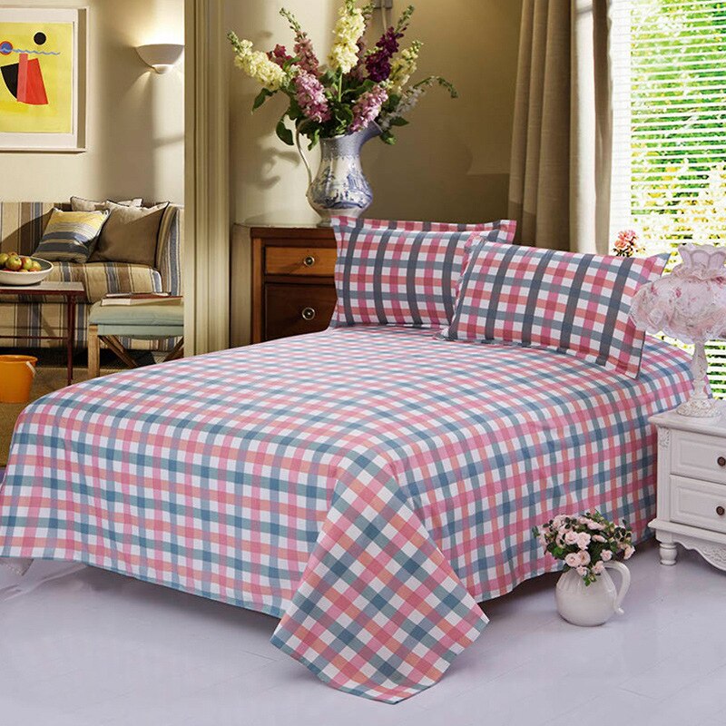 100%  bomuldsstjerner månestribet fladt lagen til enkelt dobbeltseng børn voksne soveværelse brug sengetøj (ingen pudebetræk ) xf638-11