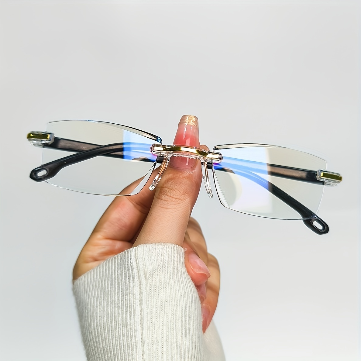 6-pack randloze leesbrillen - lichtgewicht blauw licht blokkerende computerlezers voor dames en heren - blijf helder vergrootglas