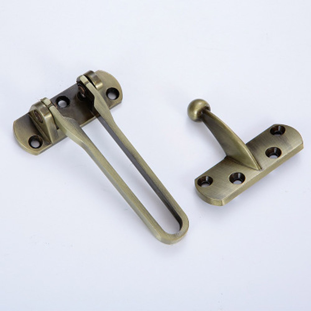 Zinc Alloy Door Bolt Sliding Lock Bolt Anti-theft Lock Hotel Office Security Chain Gate Cabinet Latches Decorative Hardware