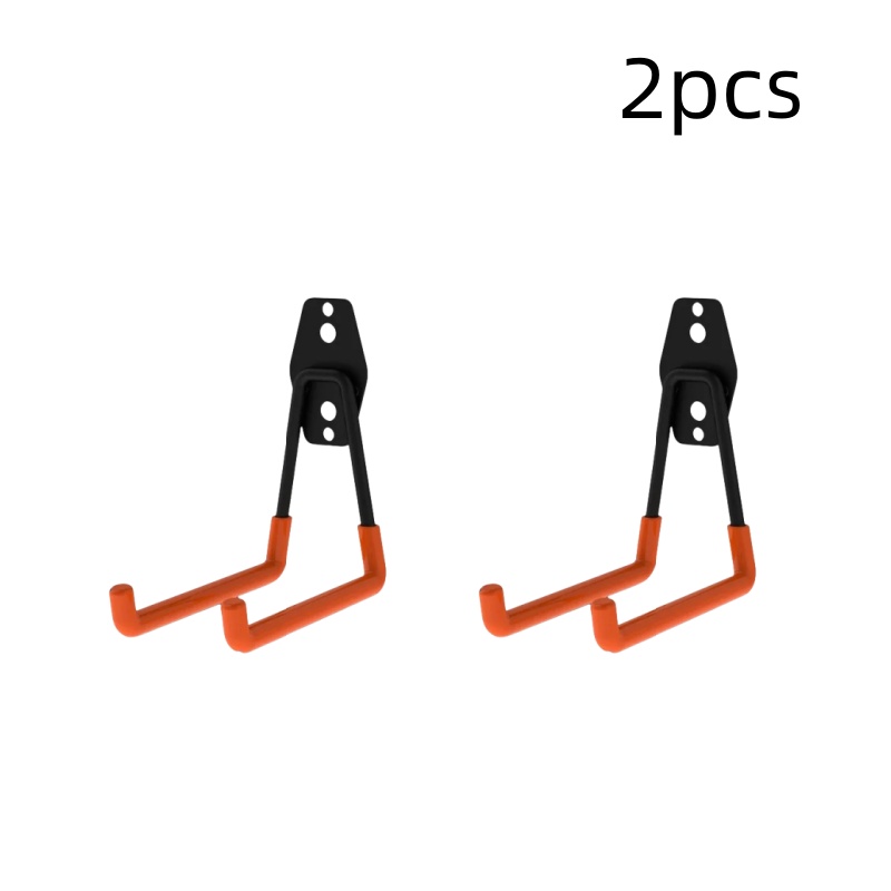 Crochet métallique robuste de 5 tailles, organisateur de Garage, support mural antidérapant, crochets de suspension de vélo, crochet de rangement pour échelles, outil de jardin: violet