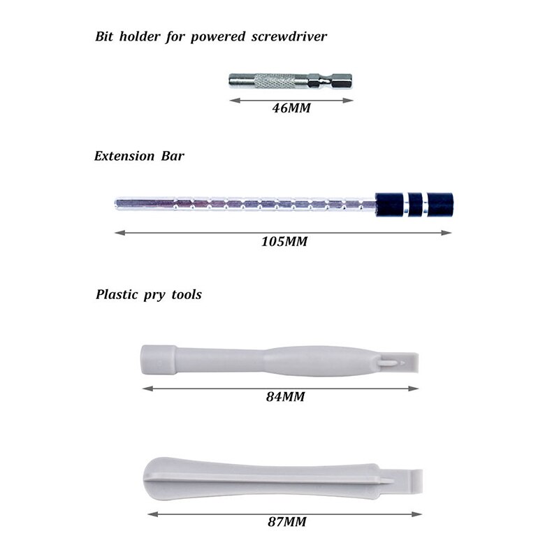 Kit de herramientas de reparación de computadora 115 en 1 Kit de destornilladores magnéticos con caja para computadora, computadora portátil, PC iPhone, Ps4 herramienta de mano DIY