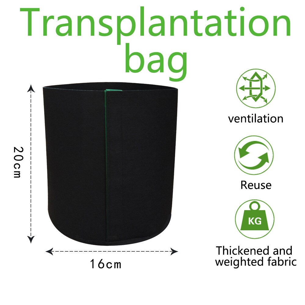 25 # Groeien Zakken Plant Pot Diy Aardappel Growplanter Feltcloth Planten Container Bag Thicken Tuin Pot Voor Tuin En Groente patch