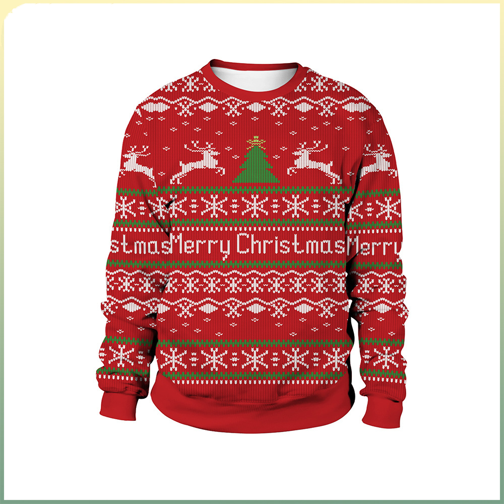 RE Christmas tree Santa Snowman Claus Hoodie Men Women Autumn Winter 3D Print Pullover Sweatshirt Plus Size Streetwear Clothing