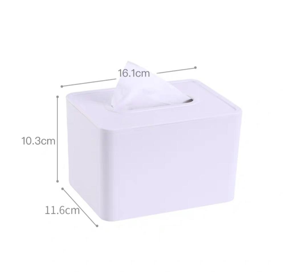 Elegante elegante suporte de papel casa hotel caixa de tecido plástico recipiente toalha guardanapo suporte de tecido caixa de armazenamento acessórios: small white