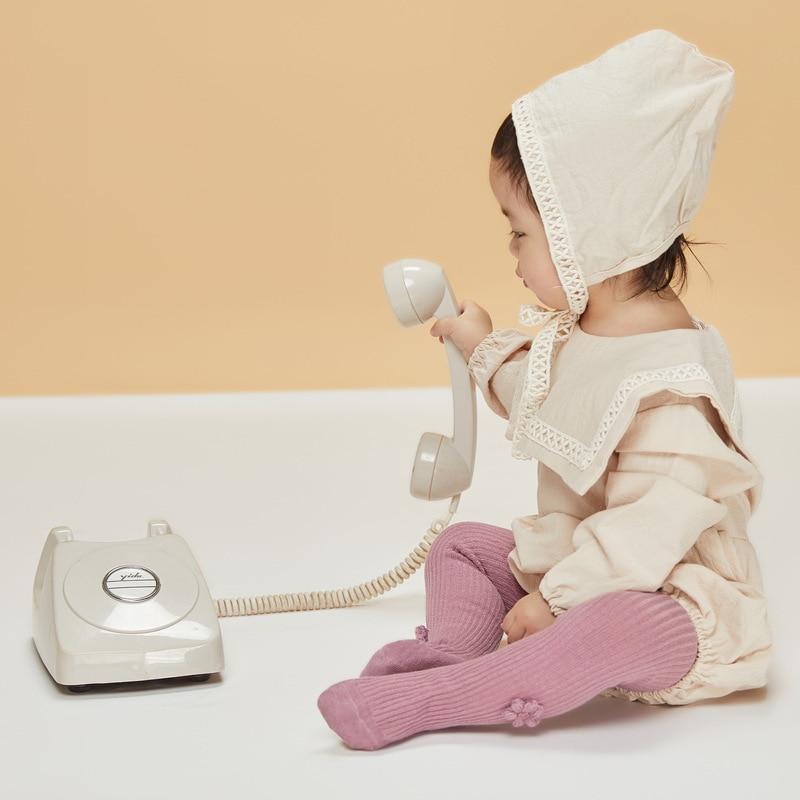 Calze di cotone per bambini per ragazze collant per bambini fiore collant per bambini in cotone collant per neonati primavera autunno collant moda