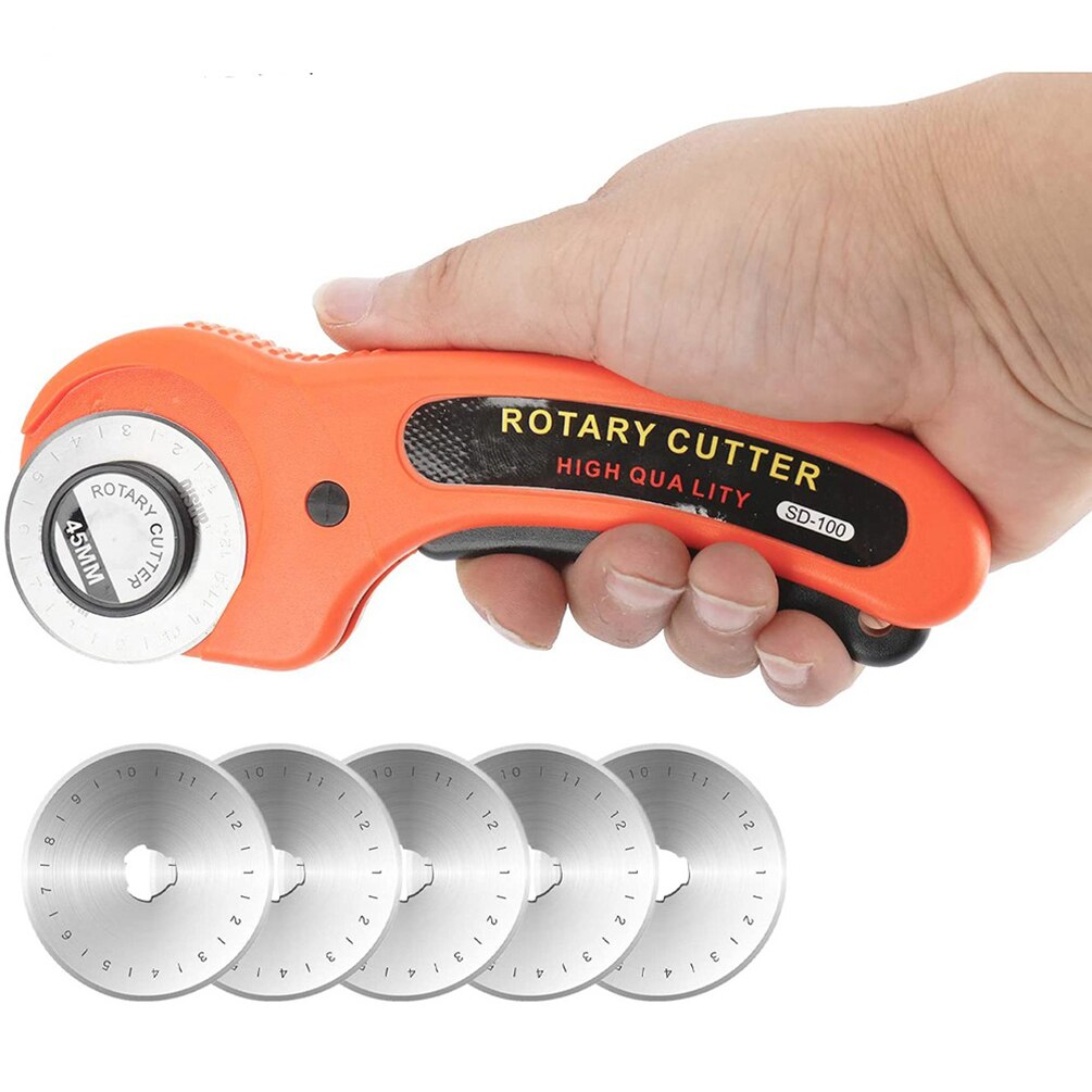 45mm Rotary Cutter Tools Kit with Cutting Mat Patchwork Ruler Knife Storage Bag DIY Craft Quilting Sewing Supplies