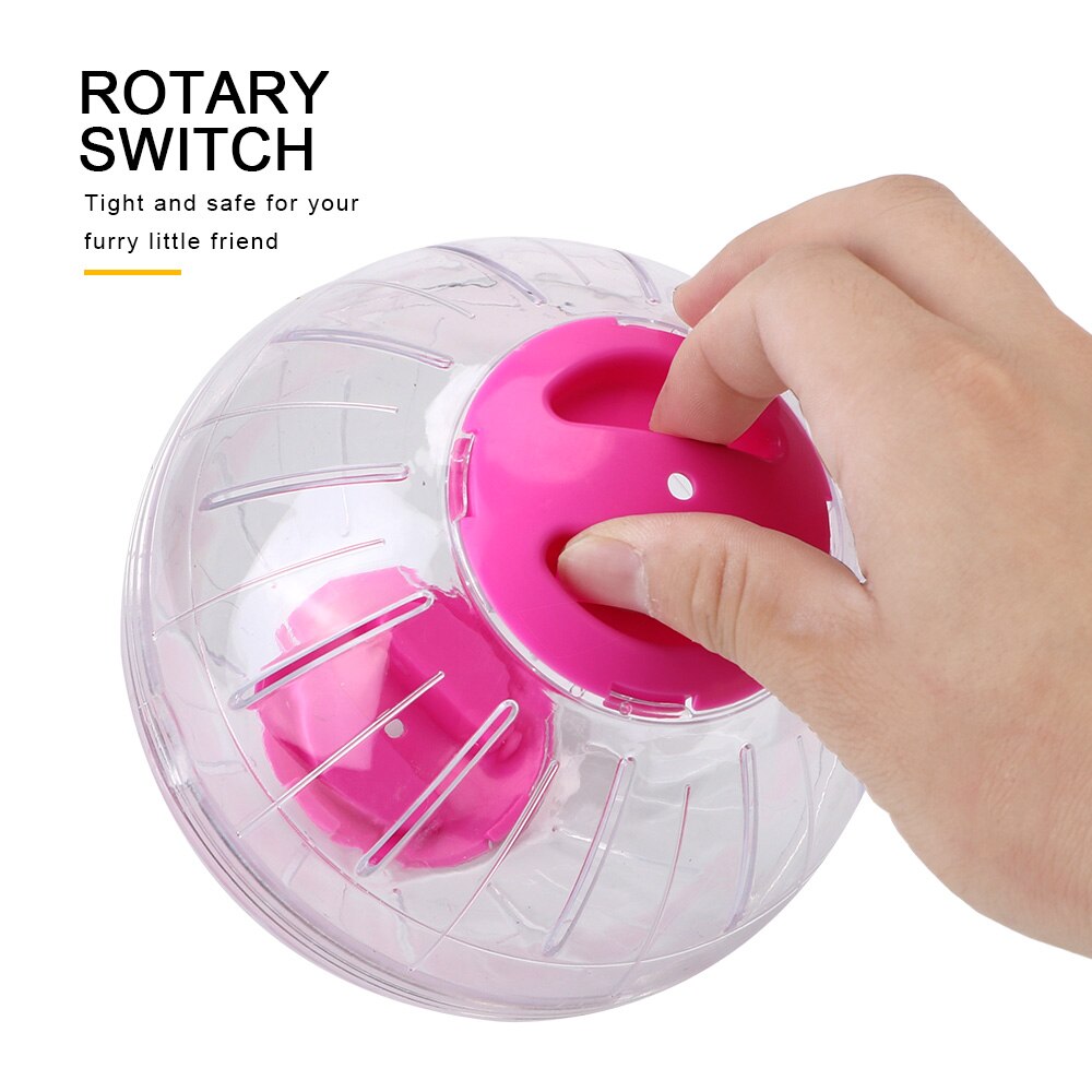 Plastic Portable Pet Rodent Mice Jogging Ball Hamster Running Balls Pet Play Toys Outdoor Sport Ball Hamster Gerbil Rat Exercise
