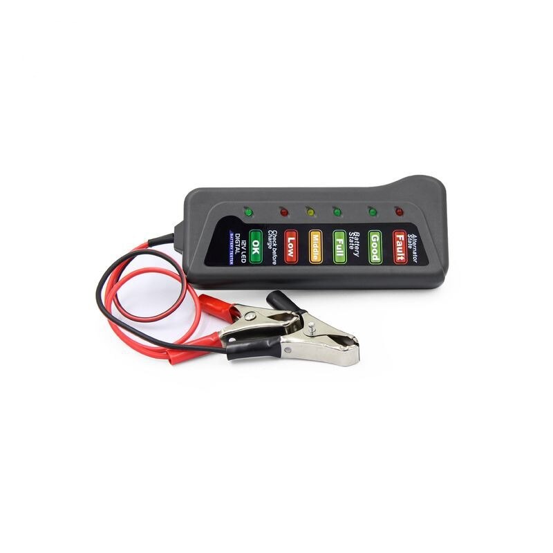 12V car battery tester, motorcycle battery tester, portable battery tester