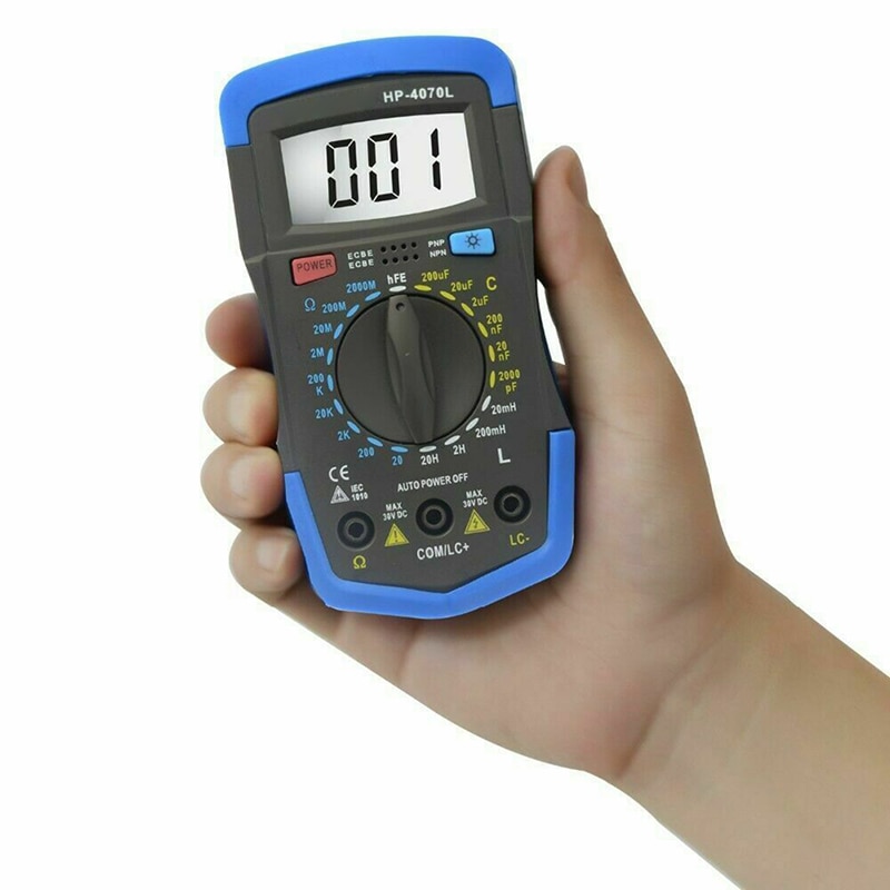Rlc medidor de indutância capacitância resistência multímetro ohm indutor tester isolamento digital mete lb88