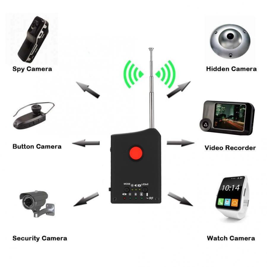 Ldrf -dt1 trådløse signalkamerasignaldetektorer til trådløst kabelkamera / jt-enhed / locator / gps anti-spionag