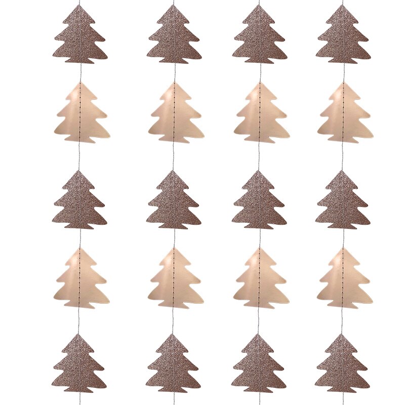 Guirnalda de árbol de Navidad de papel de 4m, adorno de Navidad, pancarta de pared, decoración colgante, bricolaje, boda, de cumpleaños, Navidad, Año: K01