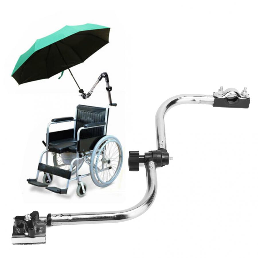 Promenadkäppar hopfällbar rullstol paraplyhållare klämma stödkontakt rullstol paraplytillbehör