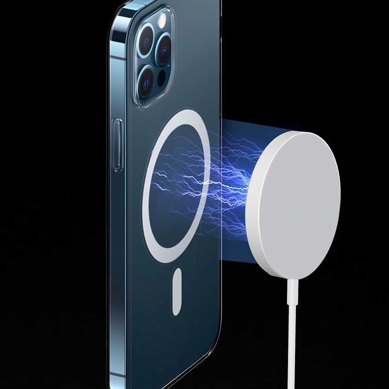 Magnetische 15W Drahtlose Ladegerät Schnelle Ladung Schnell PD 20W uns UK EU Stecker Drahtlose Ladegerät Für IPhone 12 Profi Max Mini Für Magsafing: 01