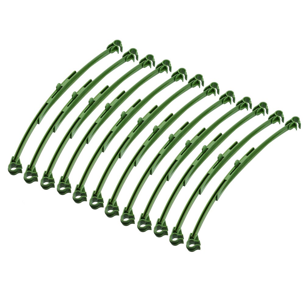 25.4cm Stake Arms For Tomato Cage Stake Arms Lightweight Adjustable Trellis Connectors For Climbing Plants Green 12PCS: Default Title