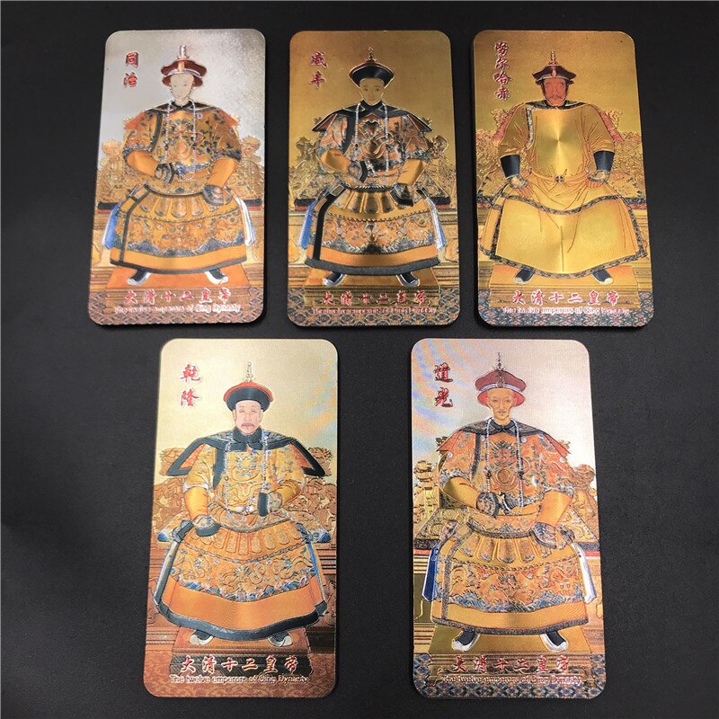 Chinese Dynasty Emperor Fridge Magnets Gold Foil Magnetic Refrigerator Paste Beijing Great Wall Peking Opera Character