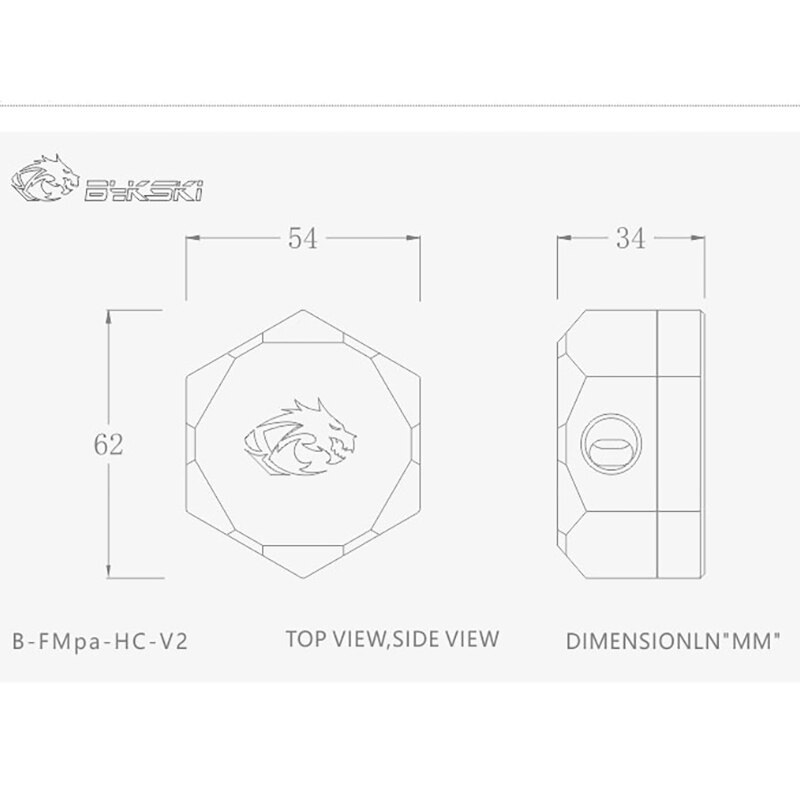 BYKSKI Water Cooler Flow Meter 2-Way 2 hole G1/4 Thread Flow Meter Fitting 5V A-RGB Light to AURA Coolant Filter Computer Cooler