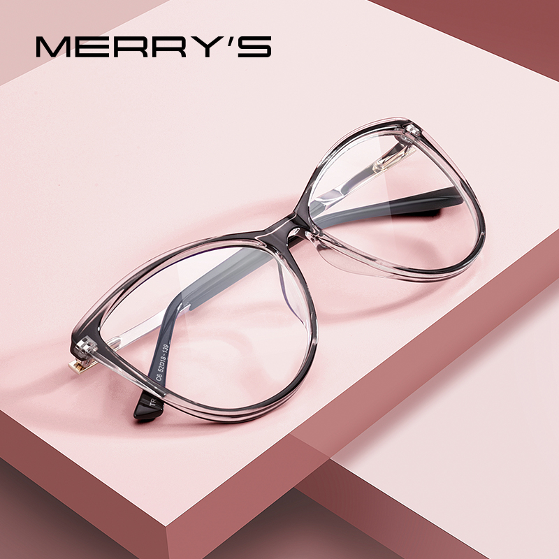 MERRYS Women Retro Cat Eye Glasses Frame Ladies Eyeglasses Myopia Prescription Optical Eyewear S2701
