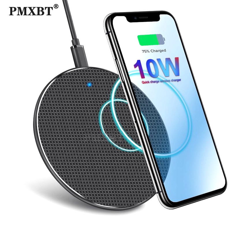 10W Fast Wireless Charger For Samsung Galaxy S10 S9 Note 10 USB Qi Charging Pad for iPhone 11 Pro XS Max XR X 8 Plus Huawei P30