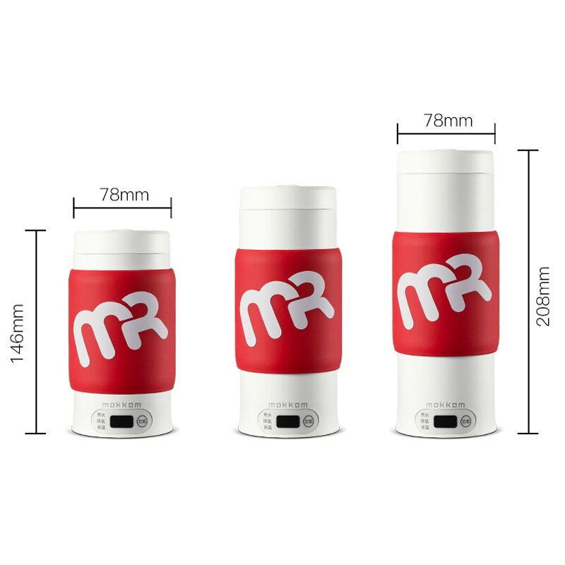 Foldable Electric Kettle Dechlorination Portable Heat Preservation Smart Boiled Water Pot Stainless Steel Liner Teapot 300W