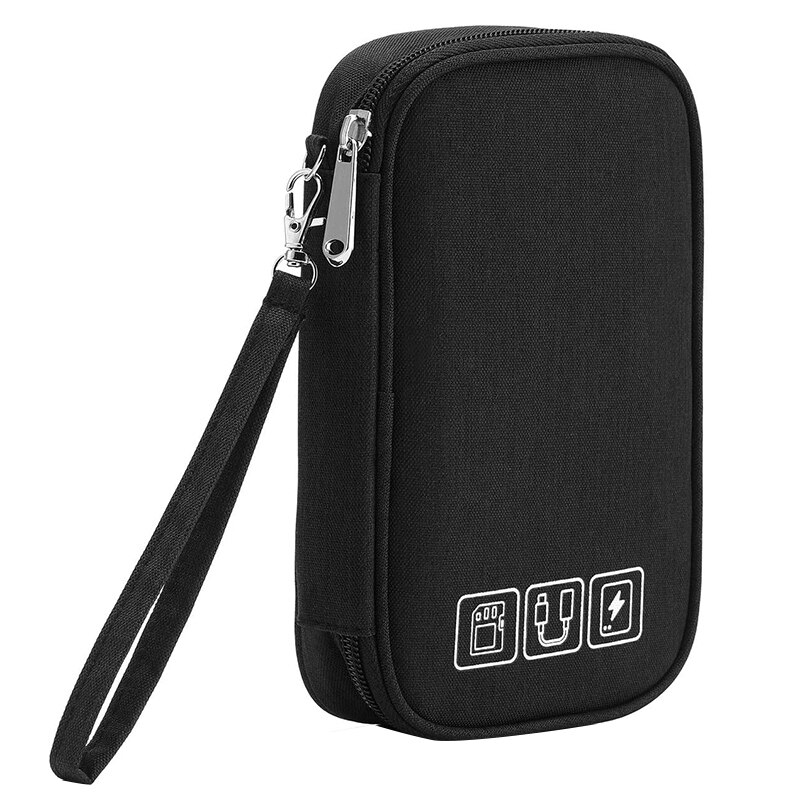 Electronic Organizer, Travel Cable Organizer Bag Pouch Portable Electronic Phone Accessories Storage Multifunction Case: Default Title