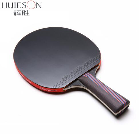 Huieson Carbon Fiber Table Tennis Racket Double Face Pimples-in Racket Rubber Table Tennis Bat with Bag