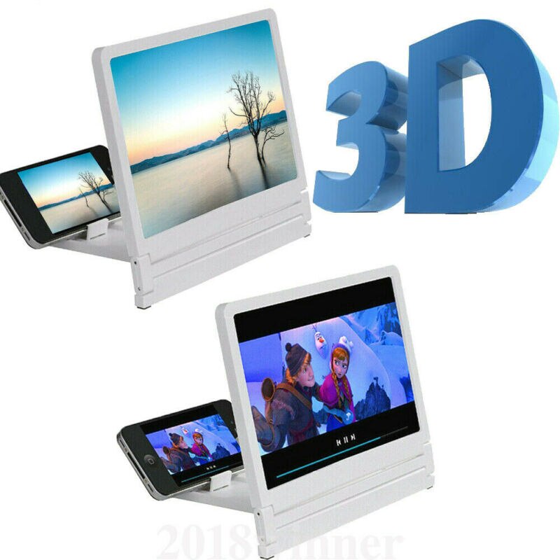 Nieuw 1Pc 3D Vergroot Screen Mobiele Telefoon Versterker Vergrootglas Bracket Gsm Houder Video Vergrootglas Handige Screen Versterker