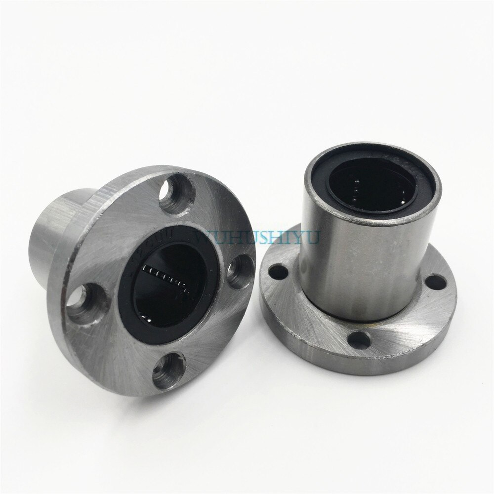 2pcs/lot LMF16UU 16mm flange linear ball bearing for 16mm linear shaft CNC