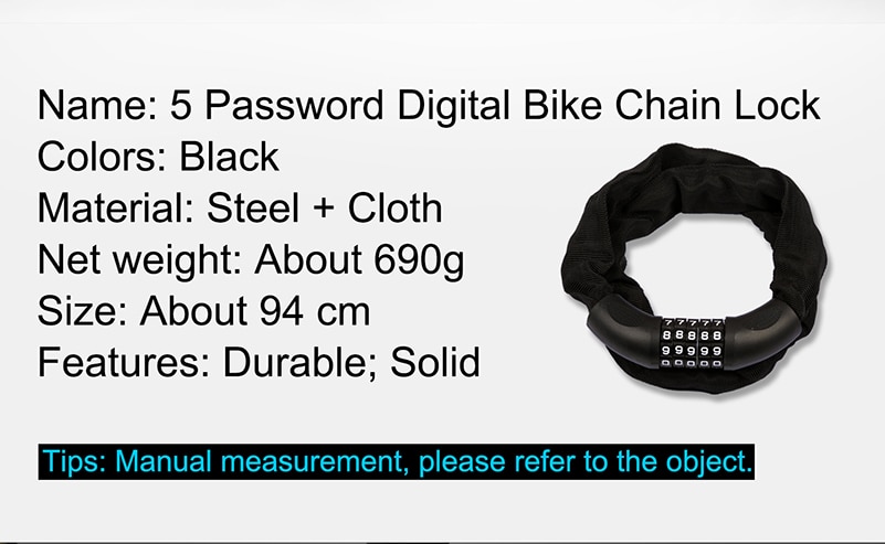 West biking cykellås 5 lösenord cykel digitalt kedjelås 94cm säkerhetsoutddor stöldskydd motorcykel cykel cykel lås