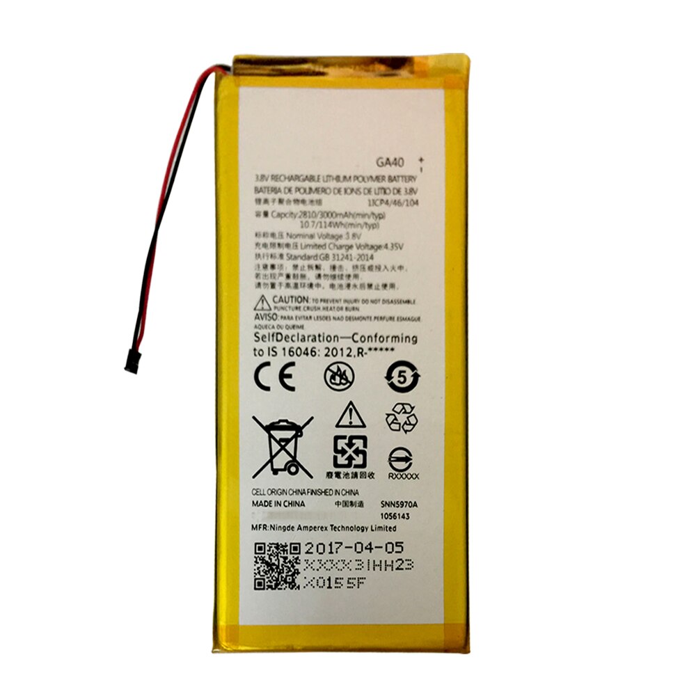 Originele Motorola Moto G4 /G4 Plus XT1625 XT1622 XT1644 XT1643 SNN5970A Telefoon 100% 3550Mah GA40 Batterij