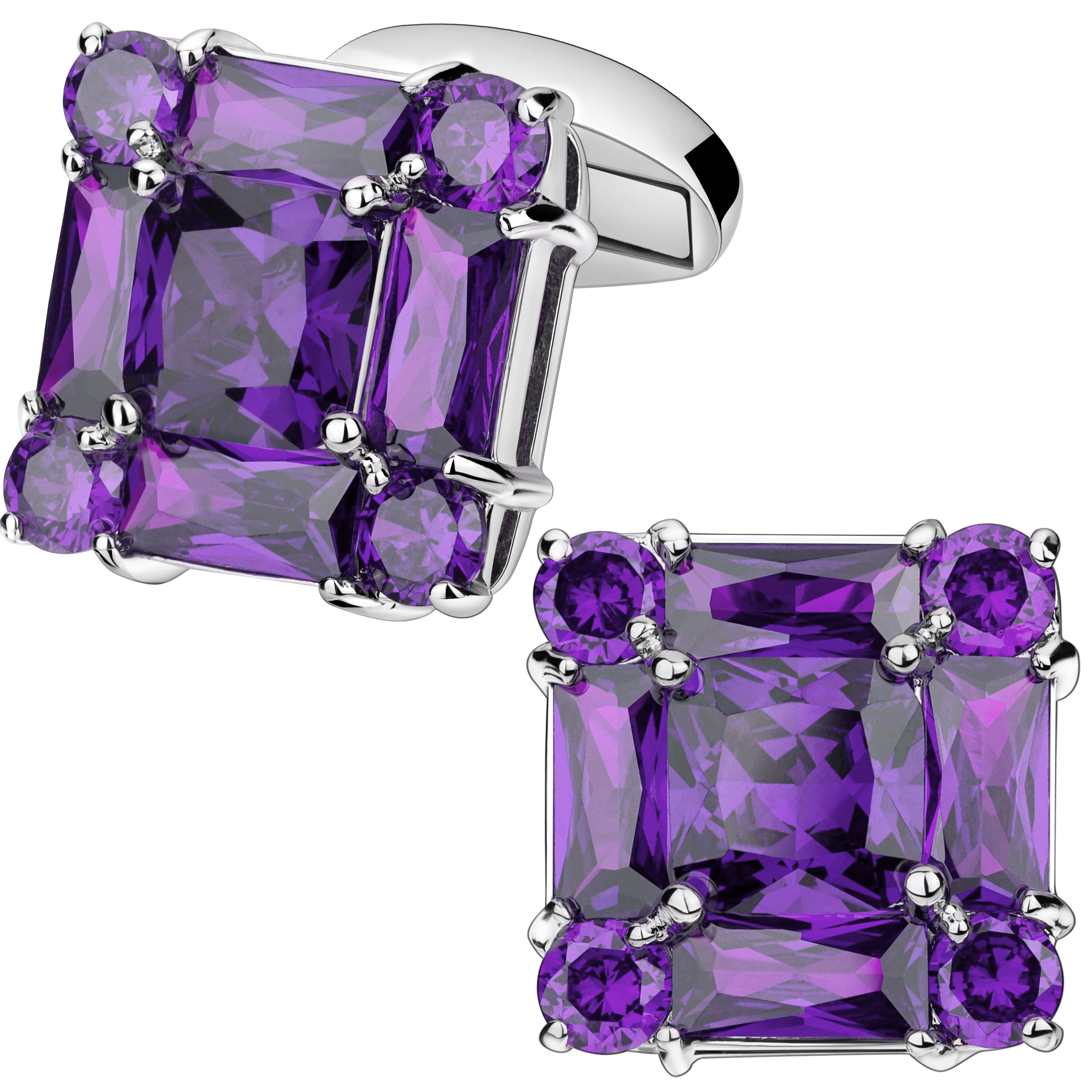 modisch Schneiden Zirkon Manschettenknöpfe für Männer männer Kleidung Zubehör Ewige Glanz Schmuck Besten für Hochzeit: Gold-farbe