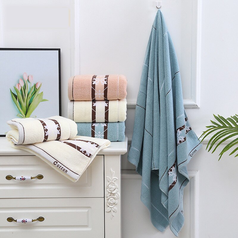 Bawełniany ręcznik dla dorosłych mężczyzn duży miękki ekologiczny Super chłonny zwykły ręcznik plażowy hotel Dom ręczniki łazienkowe 70x140cm