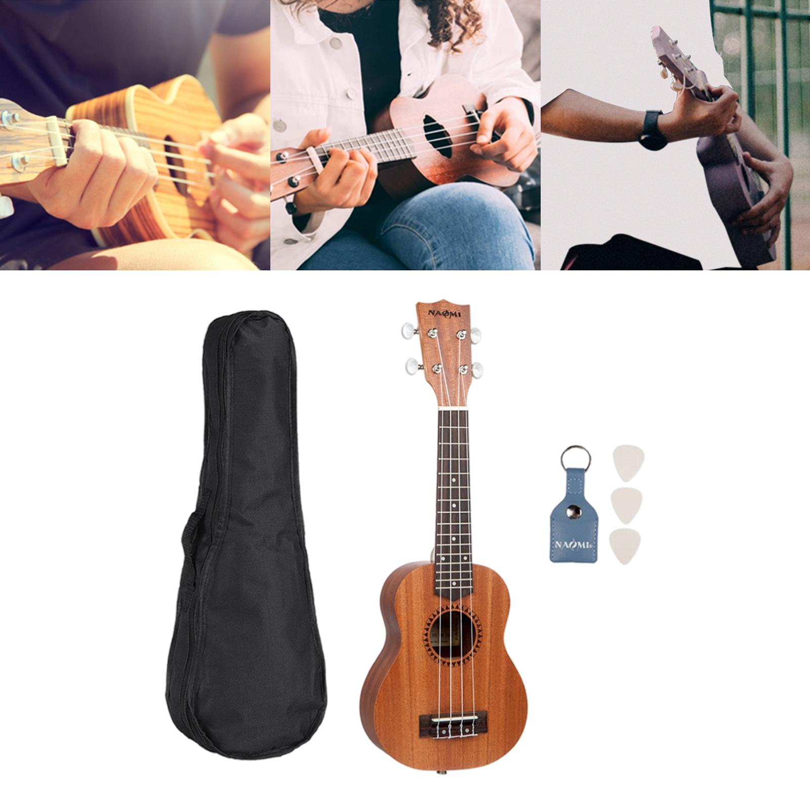 Soprano Ukulele 4 Strings Musical Instrument Educational Ukulele Guitar for Adults