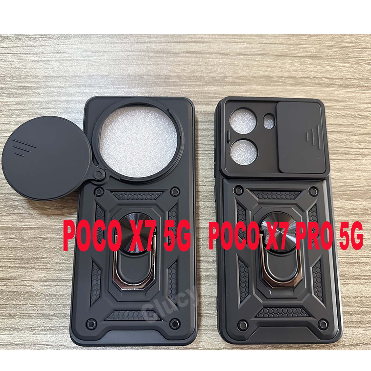 Stötsäkert pansarskal till poco  x7 pro bilhållare telefonskydd för poco  x6 x5 x3 pro  x3 nfc  f6 pro kameralinsskydd fodral