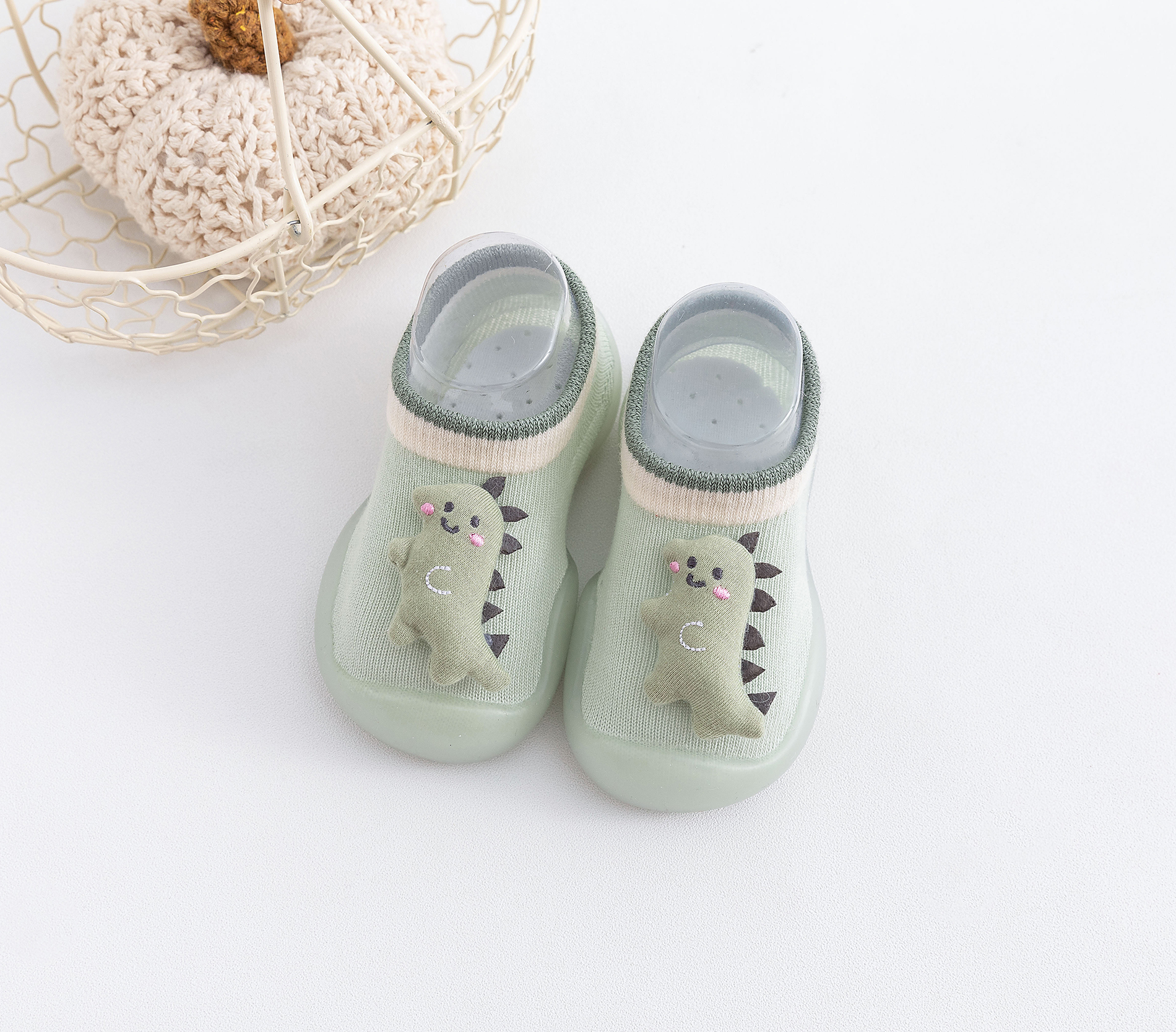 neonato ragazze primavera proprietà scarpe neonato bambino colore caramella scarpe da pavimento antiscivolo bambini unisex 0-3Y calzini di cotone scarpe: Grigio / 5