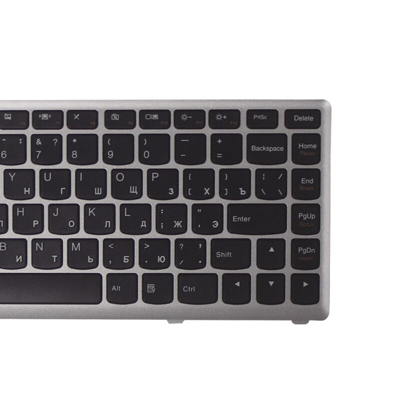 Russian Laptop keyboard for LENOVO IdeaPad U410 RU keyboard with silver Frame MP-11K93SU-6862