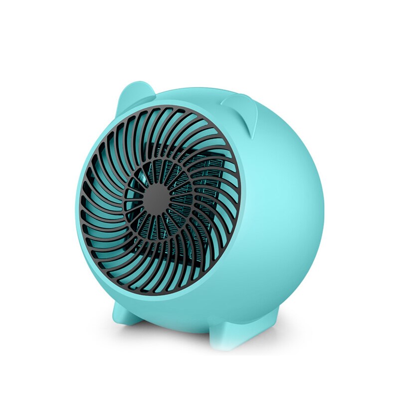 Ventilateur de chauffage rapide portatif en céramique électrique de l'appareil de chauffage de l'espace 500W pour la prise de l'ue de maison de bureau: Blue