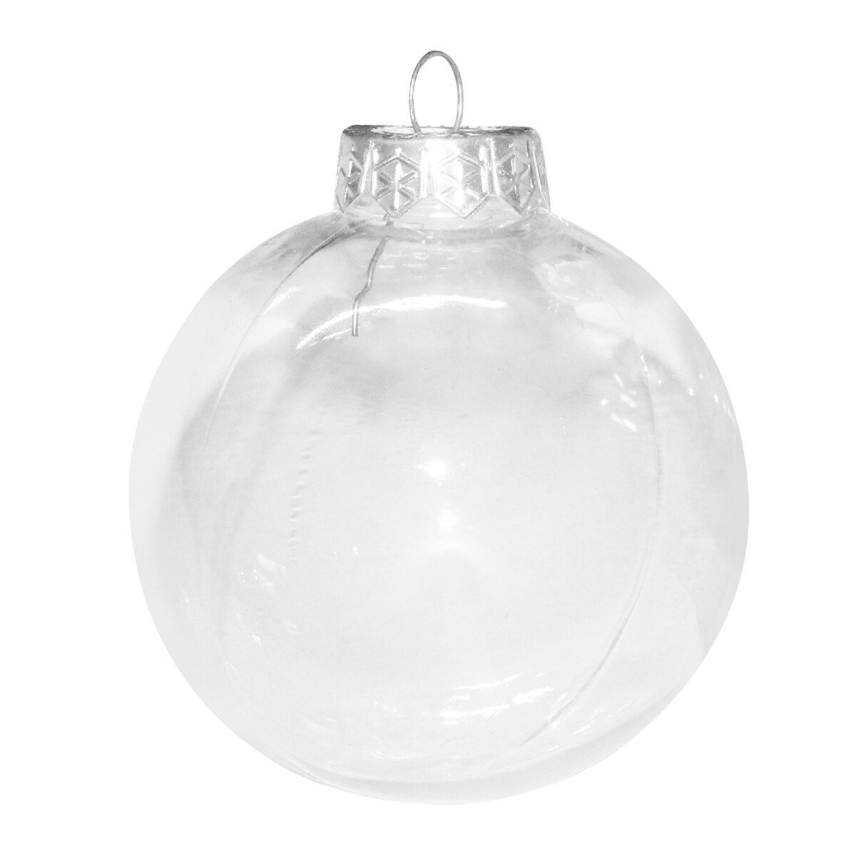 1PC Clear Glass Style Seamless Plastic Bauble Christmas Tree Party Home Decor Christmas Ball Ornaments
