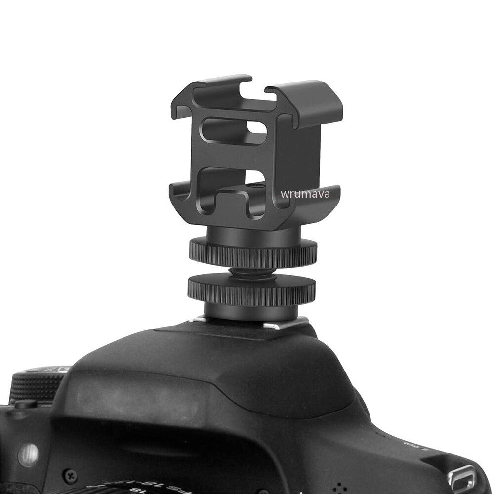 Video Camera Adapter Aluminium Camera Shoe Mount Adapter Video Triple C... – Grandado