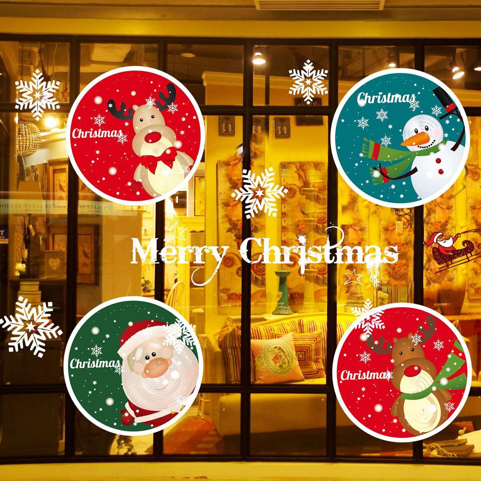 Frohe Weihnachten Zauberstab Kunst Abnehmbare Hause Vinyl Fenster Zauberstab Aufkleber Aufkleber Dekor wandtattoo kinderzimmer: B