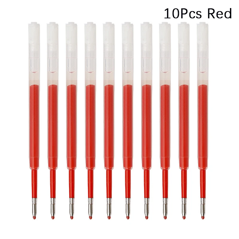 10 Uds. De recambios de bolígrafo 424 reemplazables de 9,8 cm, varillas de repuesto de bolígrafo G2 especiales para oficina y negocios de 0,5mm para escribir papelería de oficina: Violeta tran