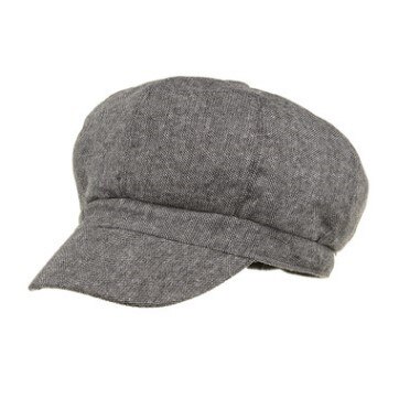 SILOQIN Women's Cap Style Cotton Cloth Newsboy Caps Mujer Gorras Planas Simple Octagonal Hat Brands Sombrero Flat Cap: light gray