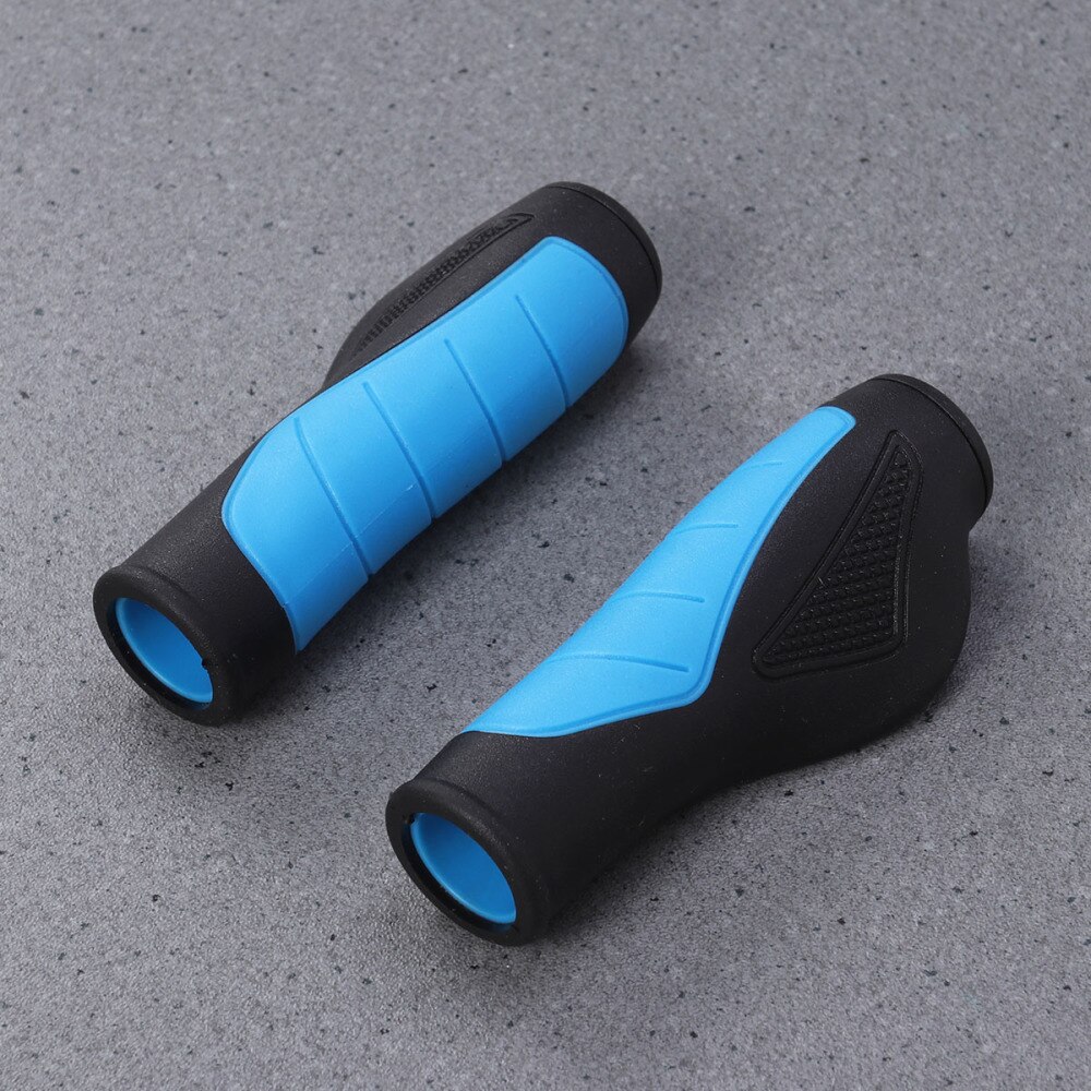 Bike Grips Bicycle Handlebar Grips Anti-skid Ergonomic Bike Grips (Red): Sky blue